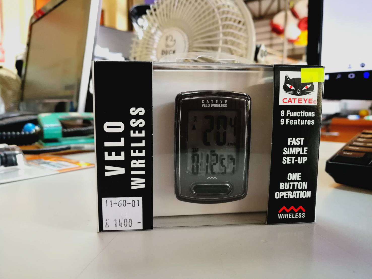 CATEYE ไมล์ไร้สายรุ่นใหม่ VELO Wireless, CC-VT230W สีดำ,ขาว,แดง และ ส้ม