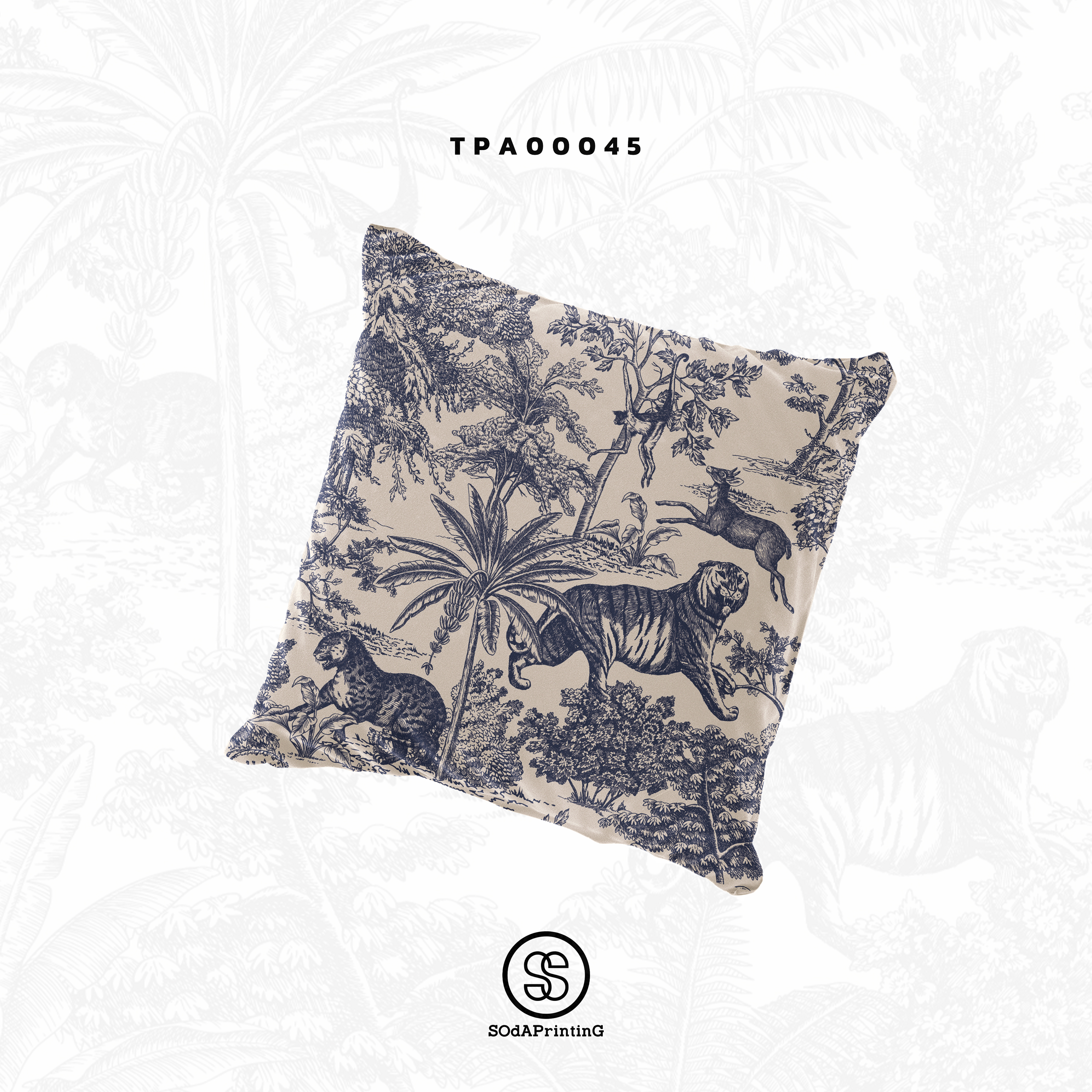 หมอนอิง F-Forest Collection รหัส TPA00042-TPA00045 #SOdAPillow #SOdAhome #SOdAPrintinG