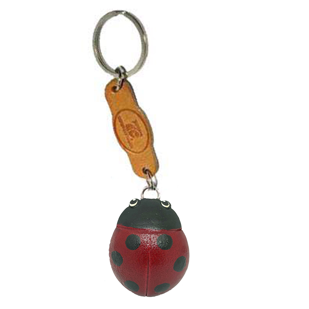 พร้อมส่ง พวงกุญแจหนังแท้ Handmade รูปเต่าทอง