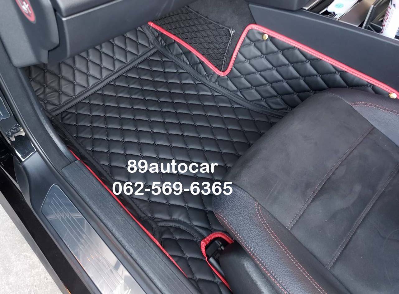 พรมรถยนต์ Benz E250 W207 ปูพรม6D สีดำล้วนขอบแดง เข้ารูป