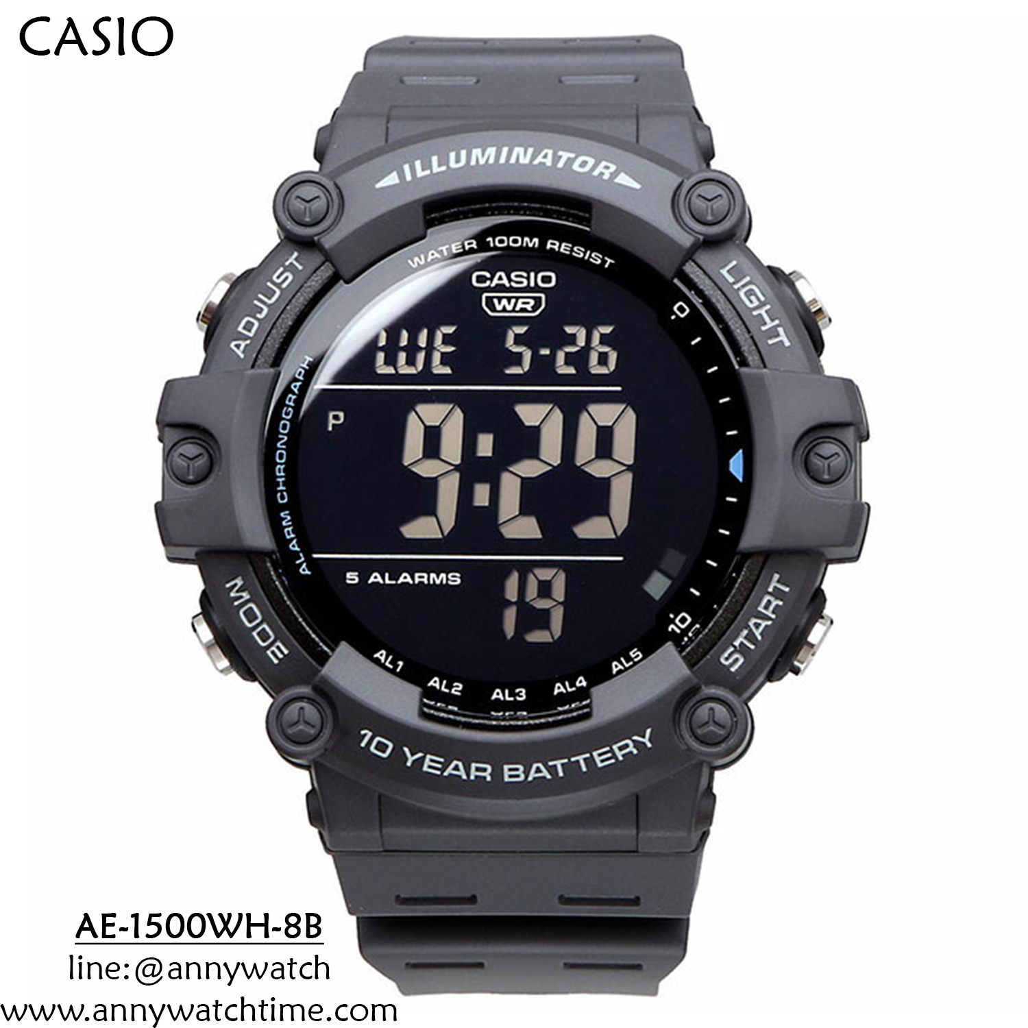 CASIO AE-1500WH-8B