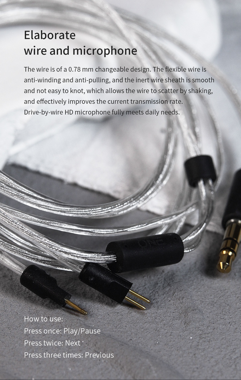 TANCHJIM ONE หูฟัง Inear ไดรเวอร์ไดนามิก 10mm สาย OFCชุบเงินLitz + OFC Litz ประกันศูนย์ไทย