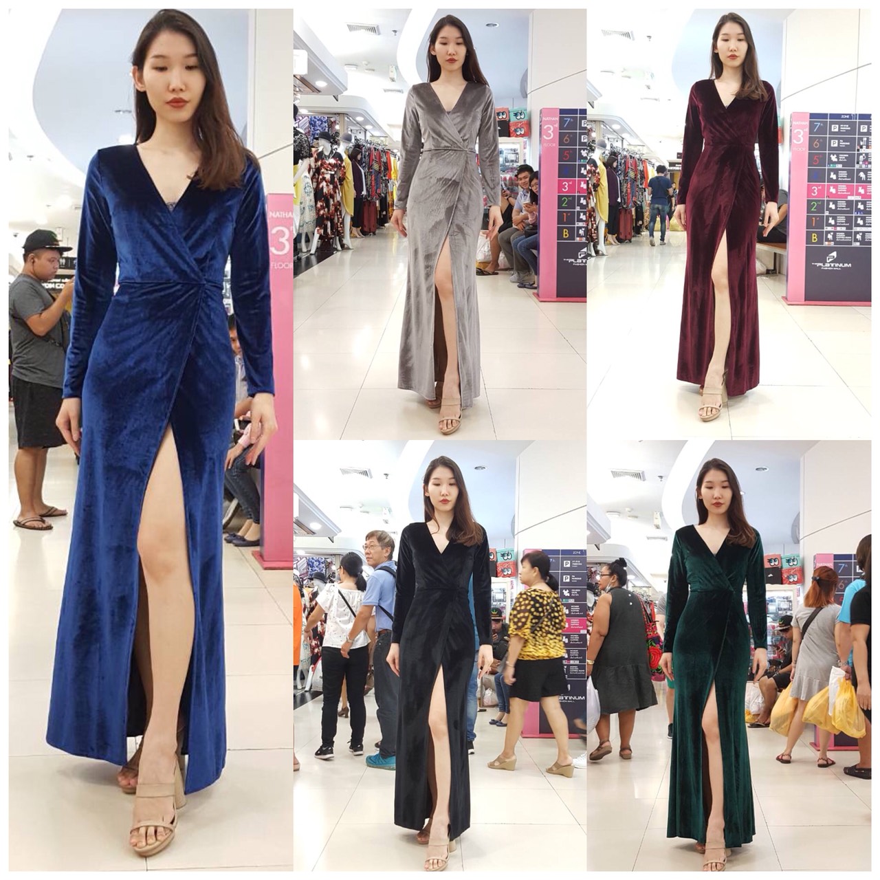 ชุดเพื่อนเจ้าสาว ชุดราตรียาว Camellia - Long sleeve top & Sheath skirt