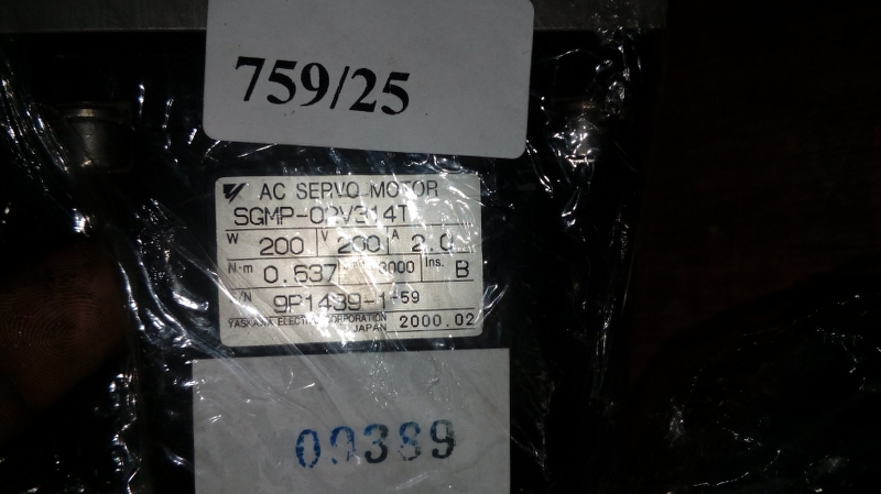SGMP-02V314T SERVO MOTOR " YASKAWA "