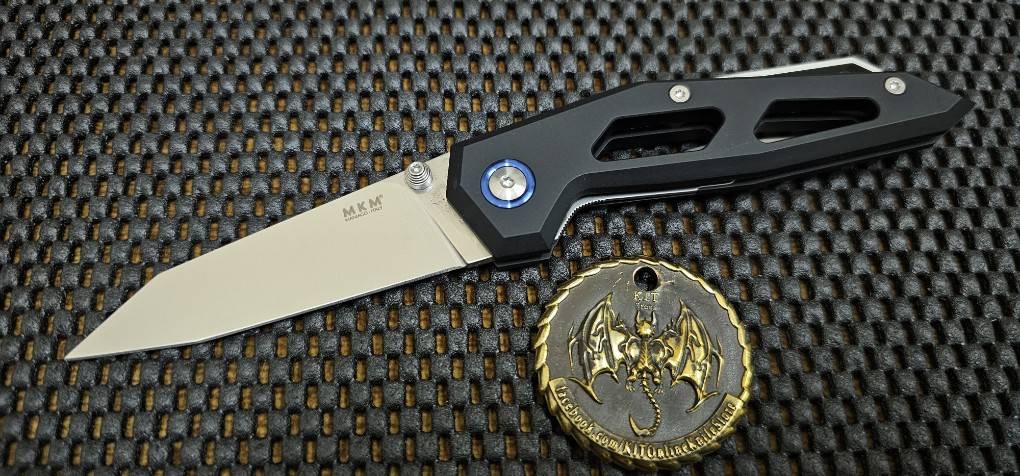 MKM Edge Liner Lock Knife Black Aluminum (2.9" Satin) EGL-ABK