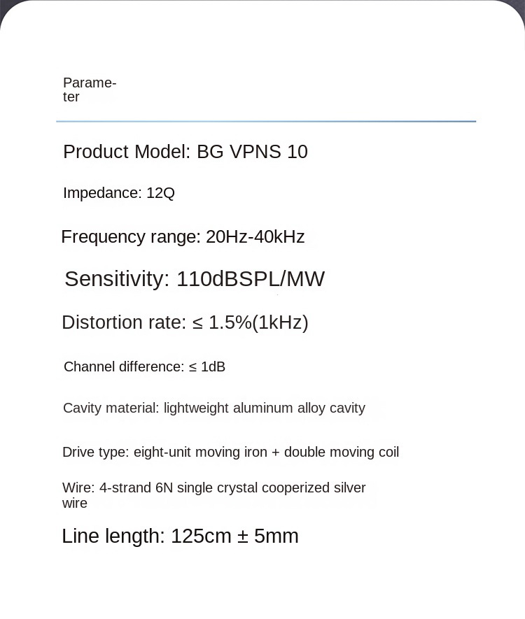 ขาย BGVP NS10 สุดยอดหูฟัง 10 ไดร์เวอร์ 8BA+2DD เสปคอลัง กระแสแรงแห่งปี ประกันศูนย์ไทย