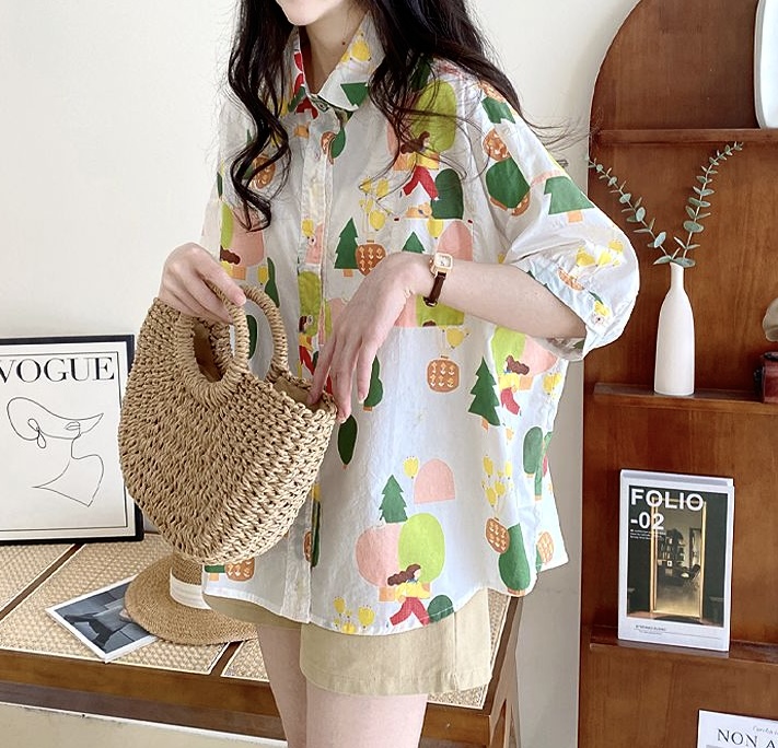 เสื้อผ้าฝ้ายแต่งกระเป๋า