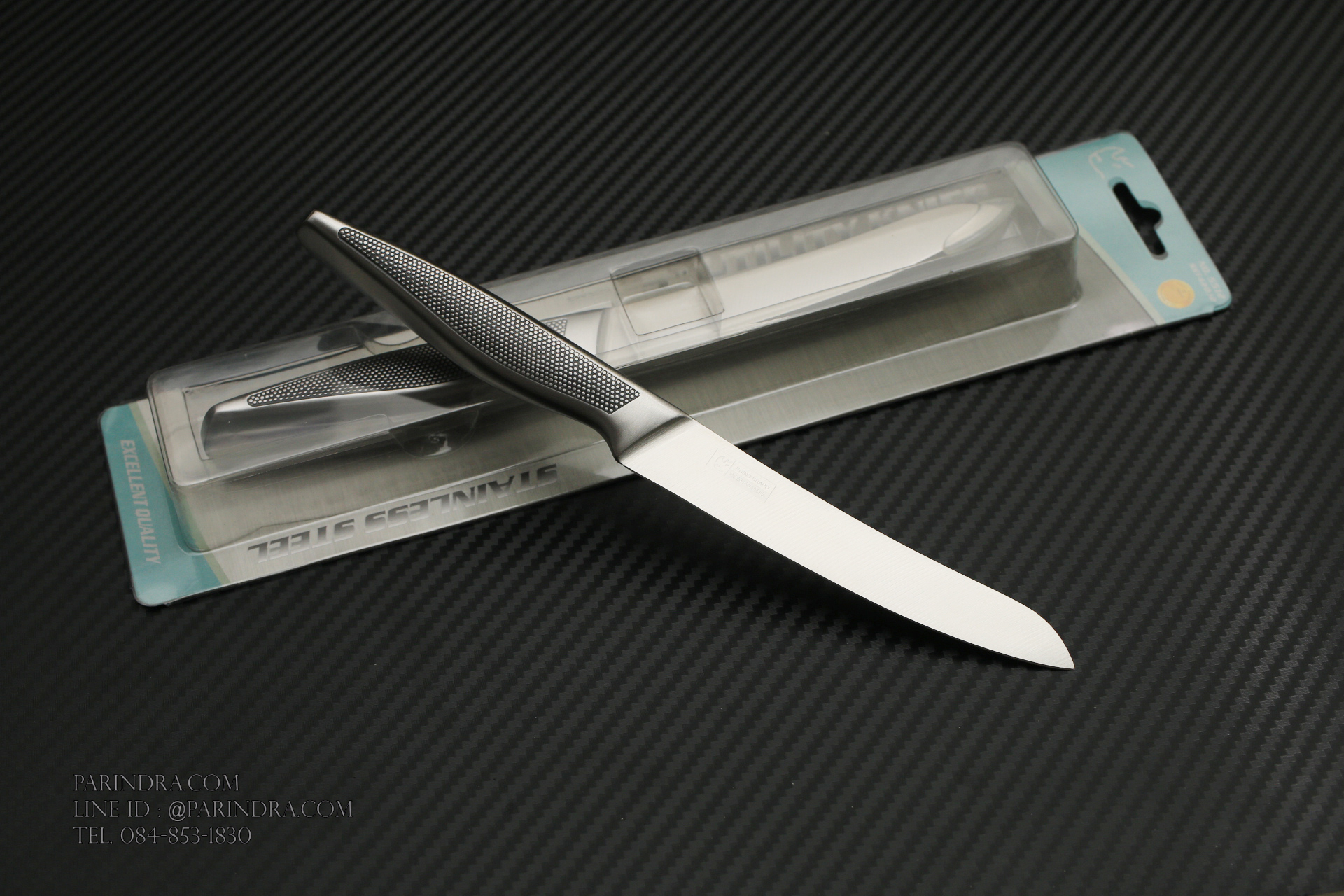 มีดทำครัว Rhino Brand Knife No.5512 ด้ามแสตนเลส ขนาดใบ 5 นิ้ว คมสุดๆ (ของแท้)