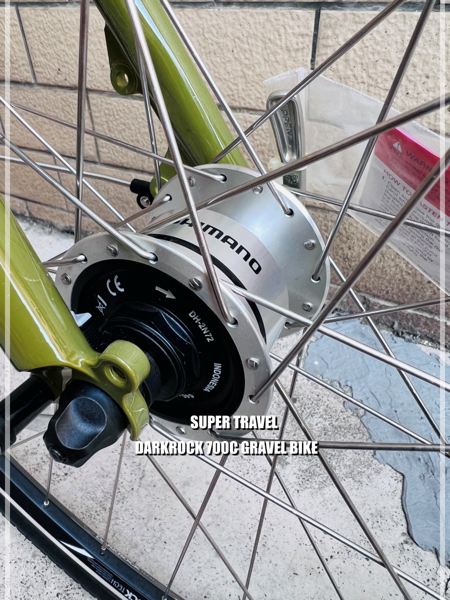 จักรยานกราเวล DARKROCK SUPER TRAVEL 700C GRAVEL BIKE 700C เกียร์ดุม NEXUS ไฟหน้า LED