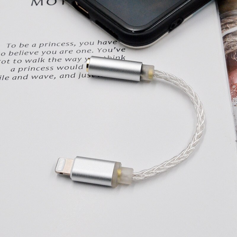 ขาย KZ Lightning to 3.5mm สายทองแดง OFC ชุบเงินถัก
