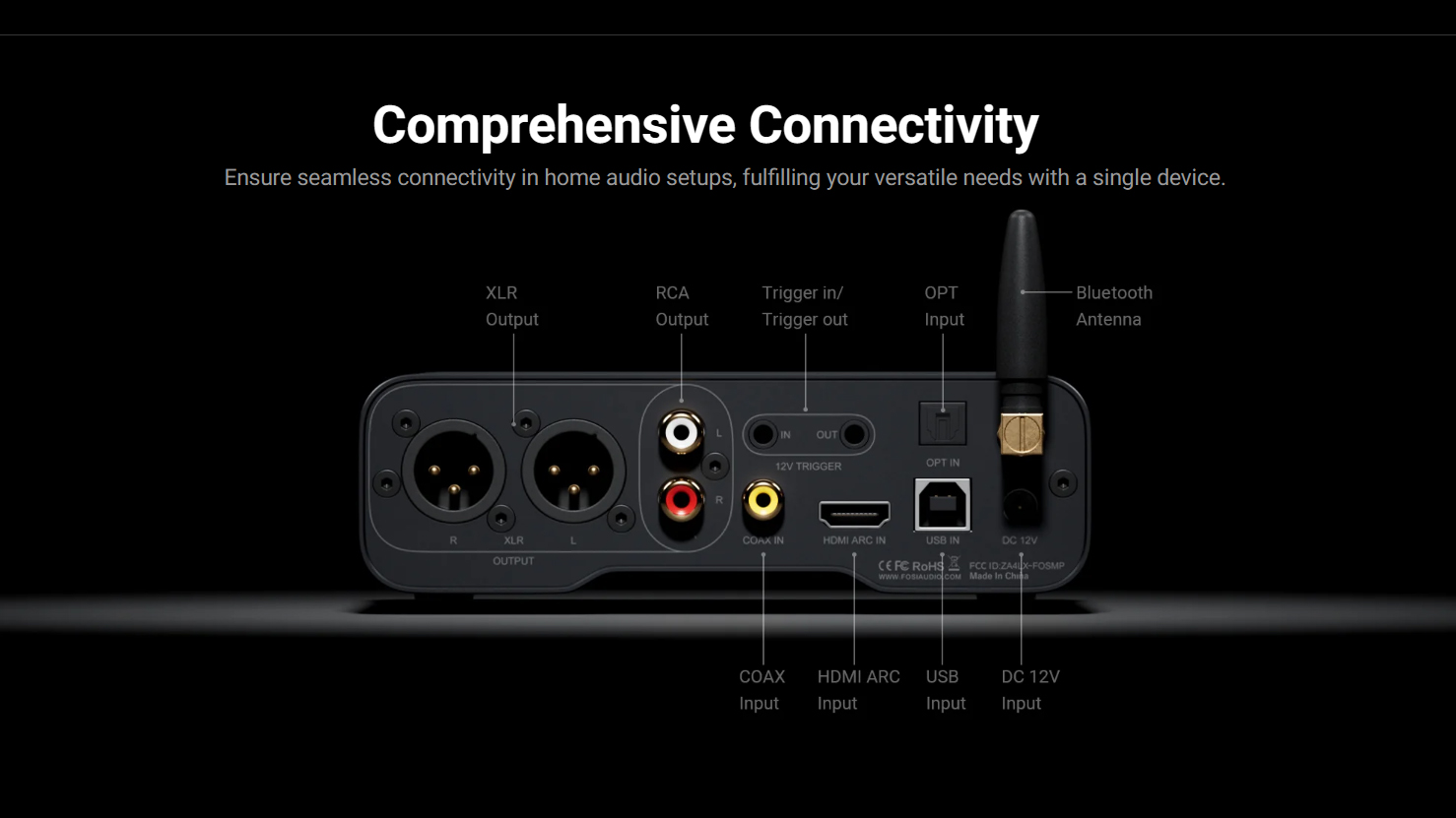 Fosi Audio ZD3 Fully Balanced DAC ชิป Sabre ES9039Q2M ระดับเรือธง เปลี่ยน Op-Amp ได้ ประกันศูนย์ไทย