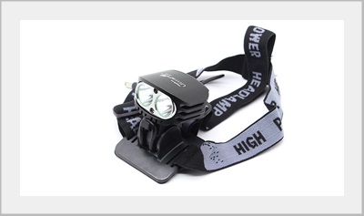 ไฟฉายเอนกประสงค์ ไฟเลด YPD 2 x Cree XM-L U2 LED 4000lm 4-Mode Cool White Bicycle Light