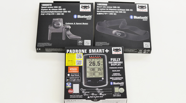 CATEYE ไมล์ไร้สาย PADRONE SMART+, มี GPS, CC-SC100B, ขายเฉพาะตัวเรือนไมล์