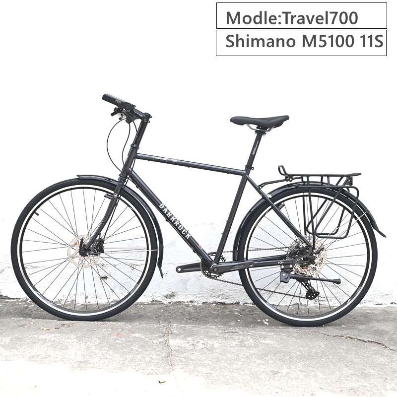 จักรยานทัวร์ริ่ง DARKROCK Super Travel 700 Touing bike เฟรมโครโม เกียร์ Deore 2*10speed