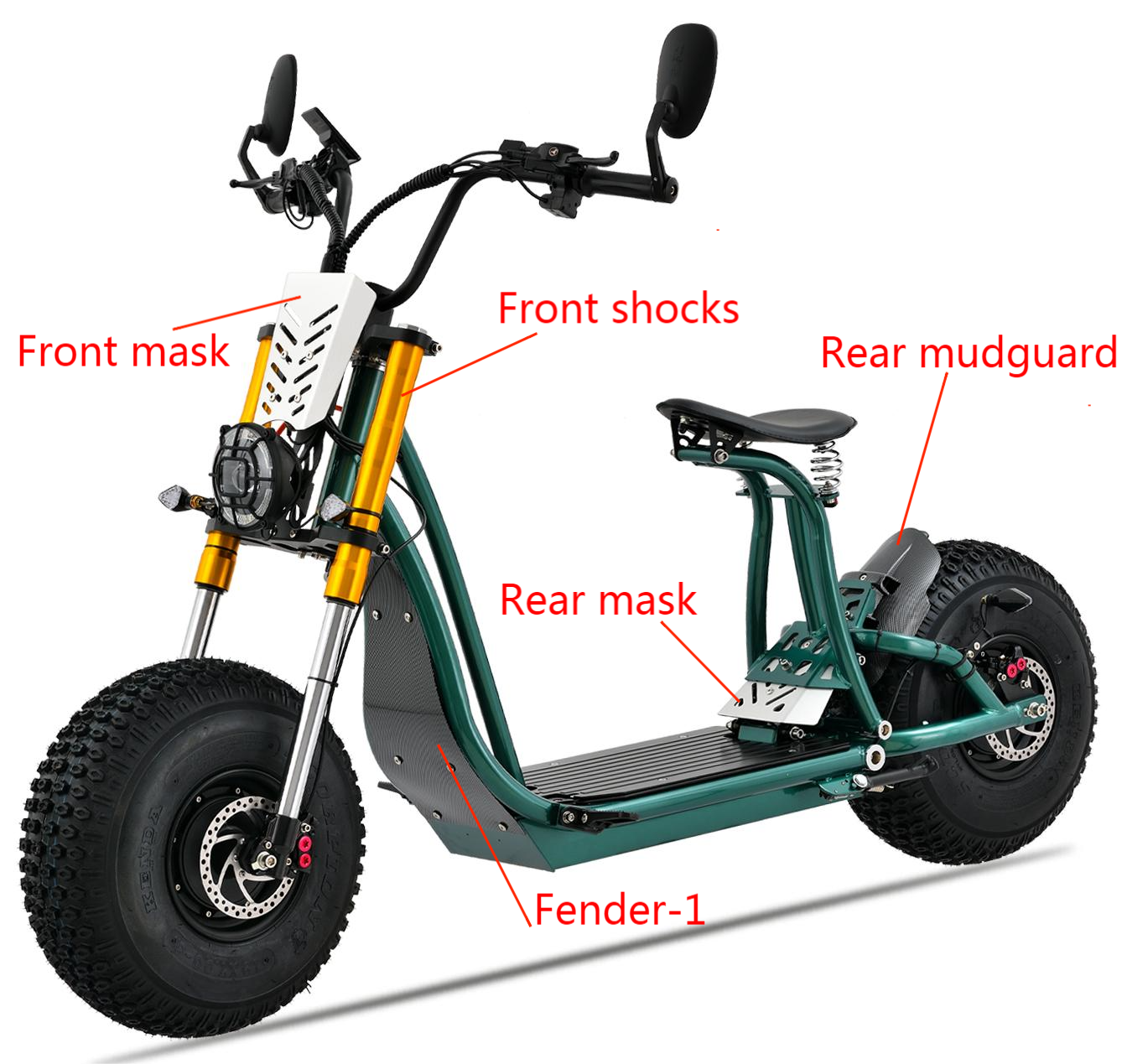 สกู๊ตเตอร์ไฟฟ้า MAXMOV รุ่น CRUISER Off-road Fat Tyre Chopper Scooters Electric Citycoco Motorcycle Electric Scooter,มอเตอร์ 3000W EEC ยางใหญ่ 19 นิ้ว ปี 2023