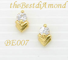 ชื่อสินค้า: ต่างหูเรียบๆ เก๋ๆ ไม่ใหญ่เกินไป ชุปทองแท้ 24 K รหัส BE007