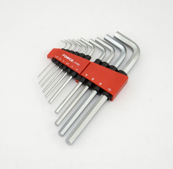 ชุดประแจ หกเหลี่ยมก้านยาว (10ชิ้น) ฟอร์ซ (FORCE) P/N.F131-5102L (แท้)## (*)