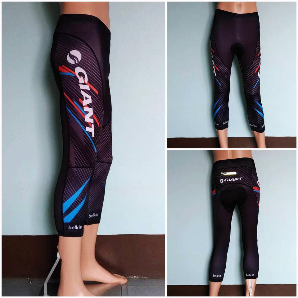 กางเกงปั่นจักรยาน ขาสี่ส่วน Proteam (เป้าเจล 16D พร้อมแถุบซิลิโคนปลายขา ( 4 ส่วน)