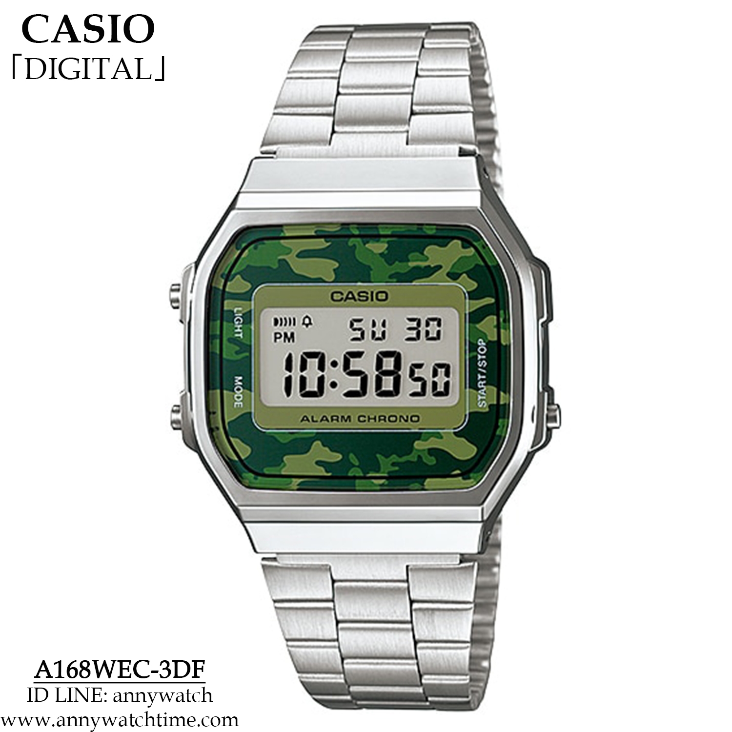 CASIO A168WEC-3DF