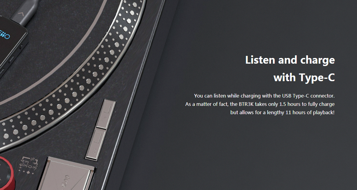 FiiO BTR3K DAC/AMP ตัวรับสัญญาณรองรับ Bluetooth 5.0 aptX , aptX LL , aptX HD , LDAC