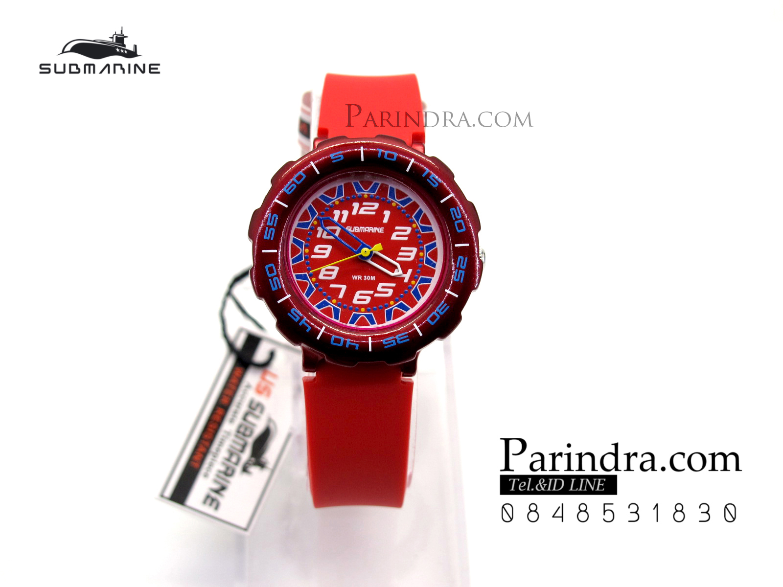 นาฬิกา US submarine Standard TP2125L สีแดง