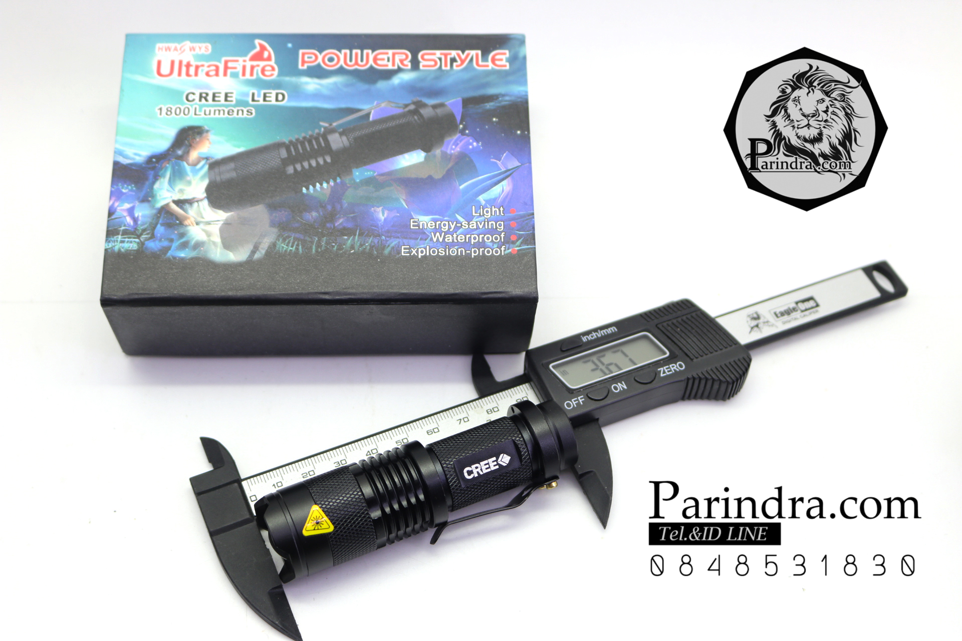 ไฟฉาย UltraFire Cree Led 1800 Lumens