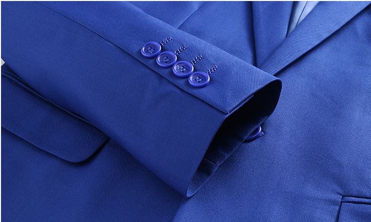 พร้อมเช่า ชุดสูทชาย สีน้ำเงิน สไตล์เกาหลี (มีเสื้อกั๊ก)