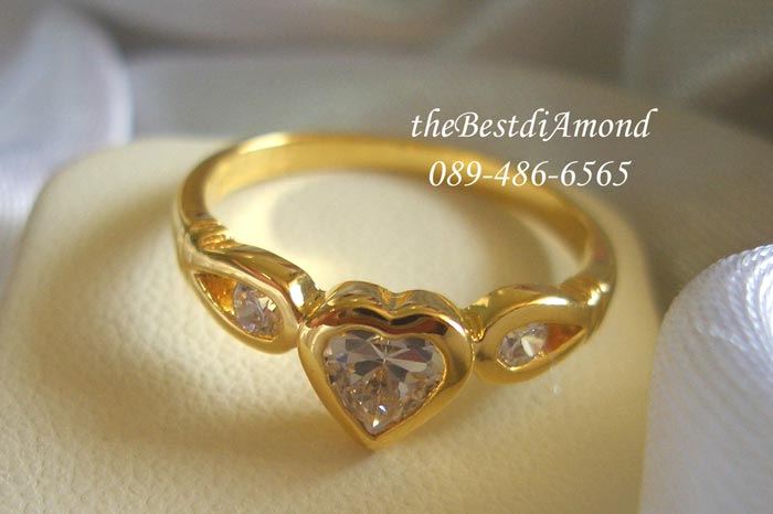 BR018 แหวนหัวใจหุ้มรัก แหวนรูปหัวใจน่ารักๆ ฝังแบบหุ้ม ดูดี ใส่ได้เรื่อยๆไม่เบื่อ ใส่ติดนิ้วได้สบายเลยนะคะ