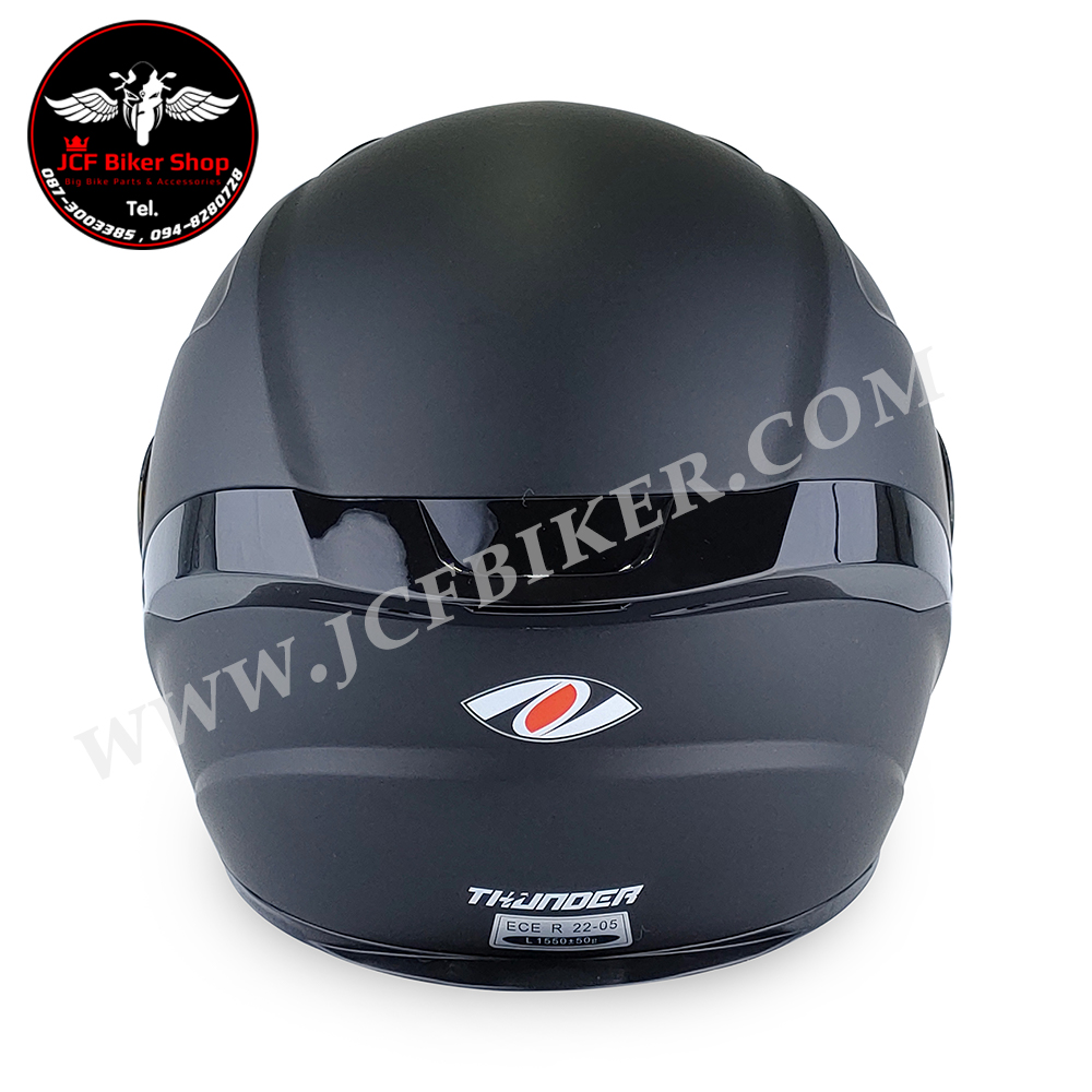 หมวกกันน็อคเต็มใบ หมวกันน็อค Real Helmets Thunder ดำด้าน