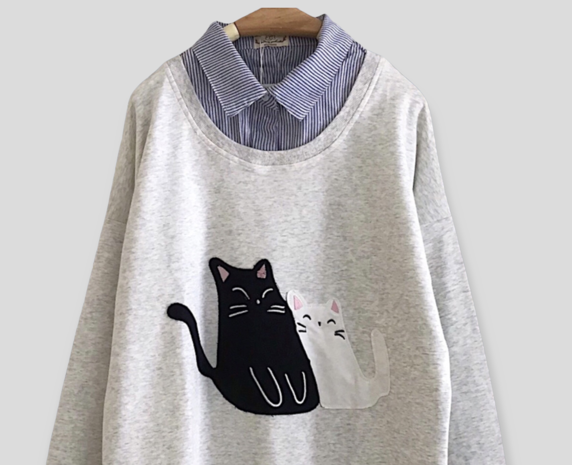 เสื้อยืดแต่งปกเชิ้ต