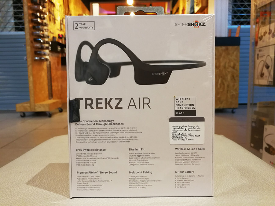 Aftershokz Trekz Air รุ่นท๊อป หูฟังออกกำลังกาย ไร้สาย ระบบ Bone conduction เบาสบาย เสียงเทพ ได้ยินเสียงรอบข้างและปลอดภัย