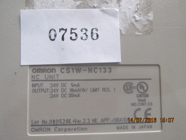 CS1W-NC133 PLC " OMRON "