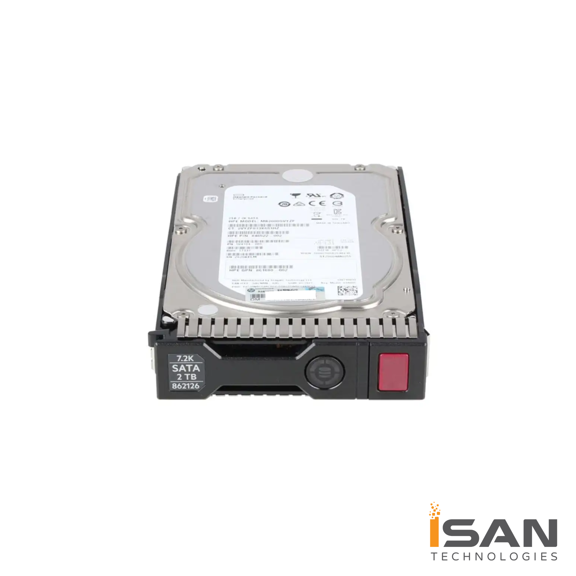 861676-B21, 862126-001, 818363-001 HP G8-G10 2-TB 6G 7.2K 3.5 SATA