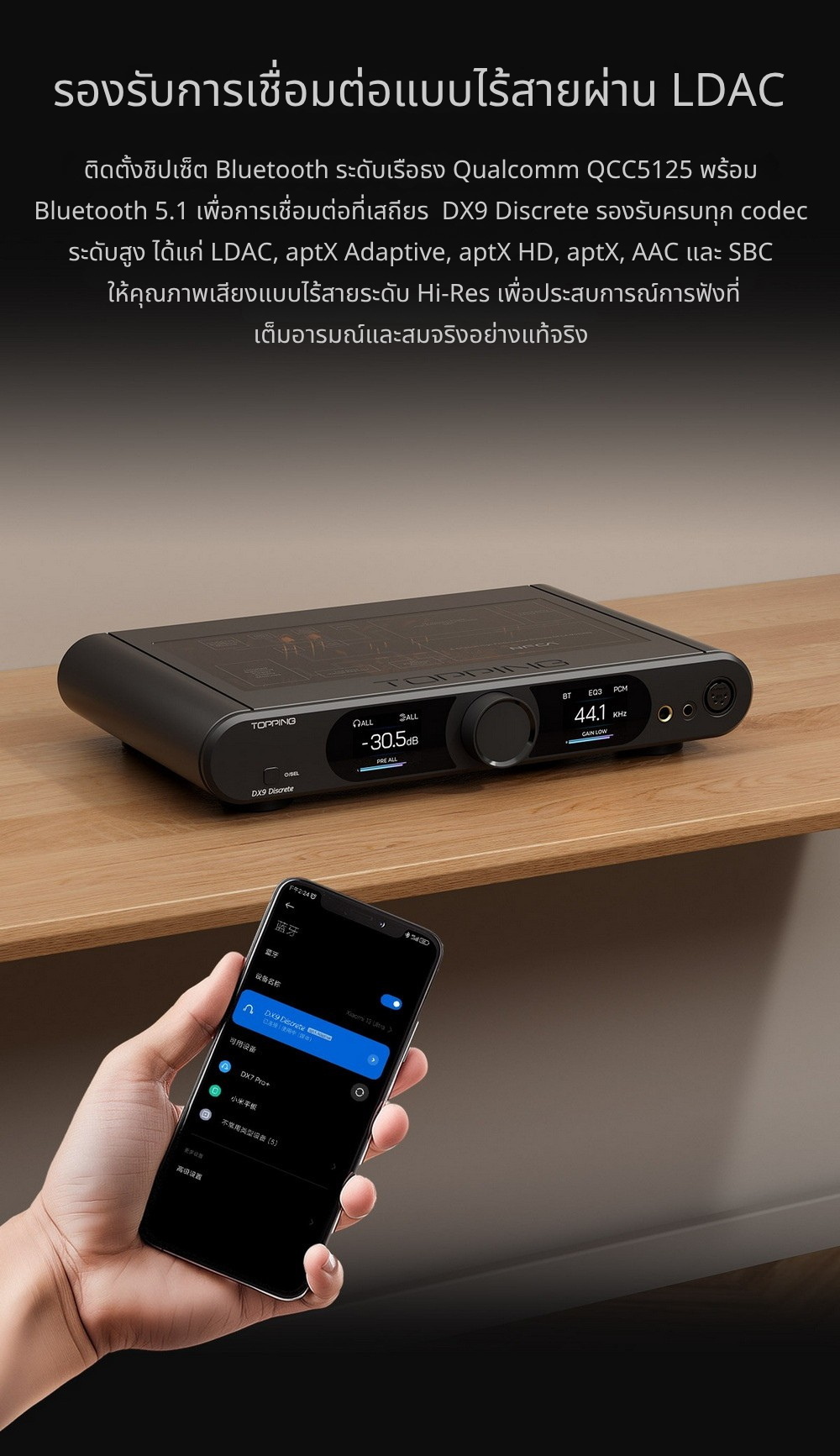 [PreOrder] Topping DX9Discrete DAC/AMP บาลานซ์เต็มรูปแบบ รองรับ LDAC ประกันศูนย์ไทย