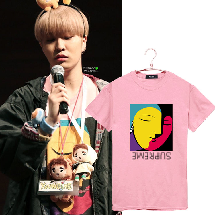 เสื้อยืด (T-Shirt) ลายภาพวาด แบบ Youngjae
