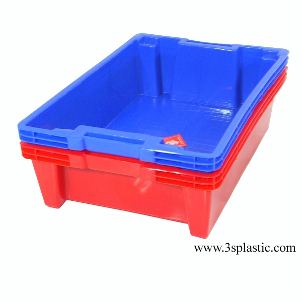 ลังพลาสติก ขนาด 36.0 x 53.5 x 14 cm. เกรด A HDPE เบอร์ 419
