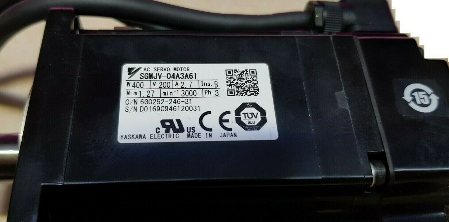 SERVO MOTOR " YASKAWA " รุ่น SGMJV-04A3A61