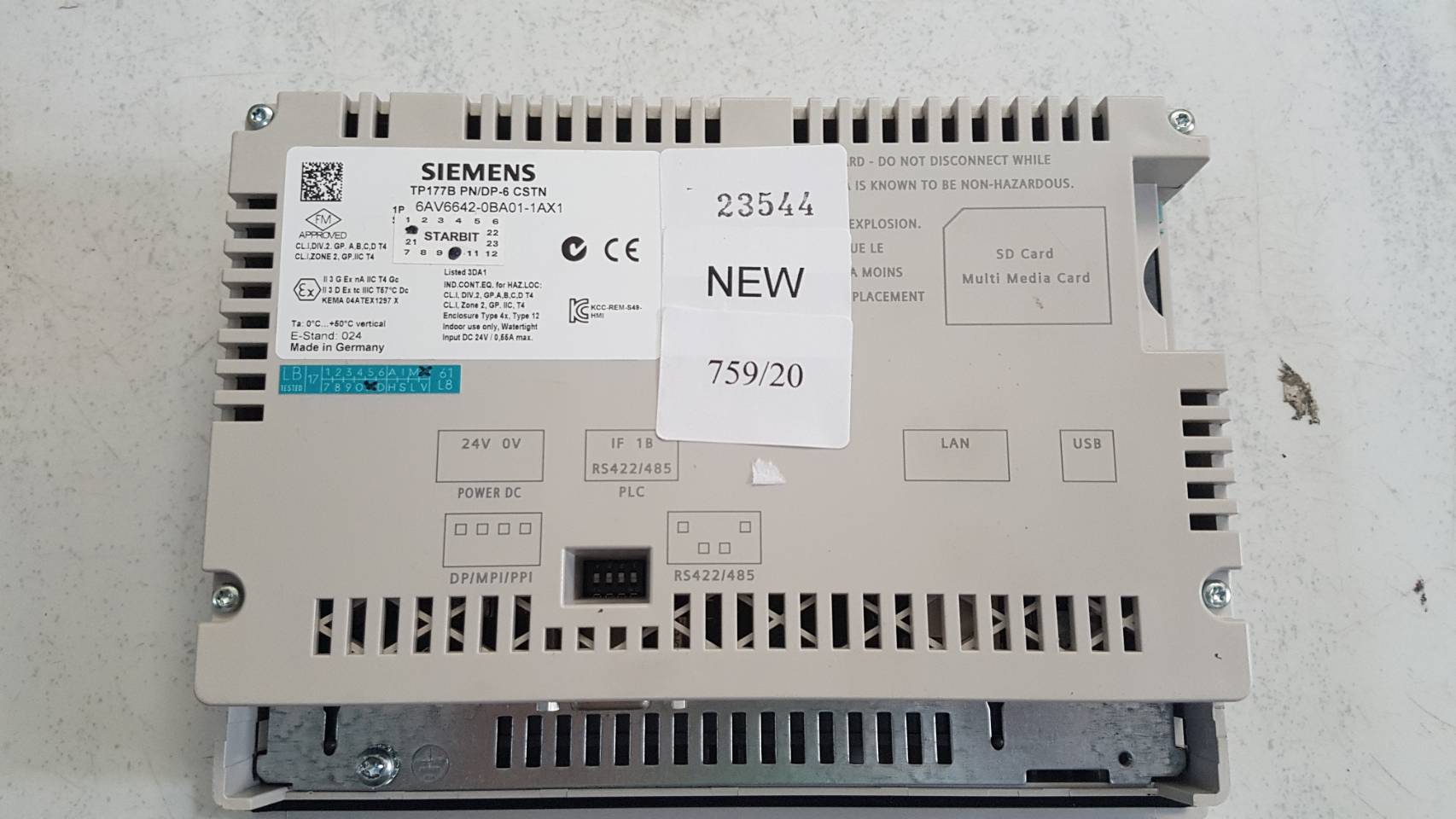 6AV6 642-0BA01-1AX1 HMI " SIEMENS "
