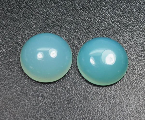 คาลซิโดนีสีฟ้า 18.80 กะรัต 2 ชิ้น