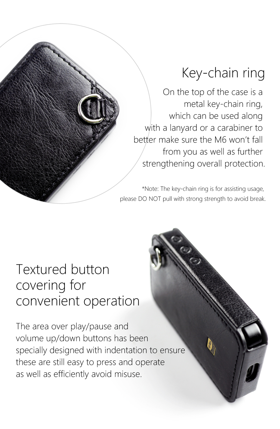 ขาย เคสหนัง DD C-M6 เคสหนังสำหรับ FiiO M6