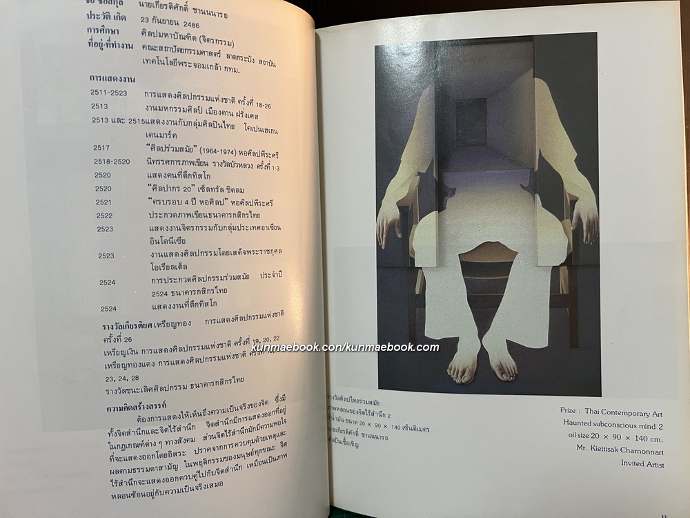 สูจิบัตร นิทรรศการศิลปกรรม ธนาคารแห่งประเทศไทย ( ที่ได้รับรางวัล ) พ.ศ.2525