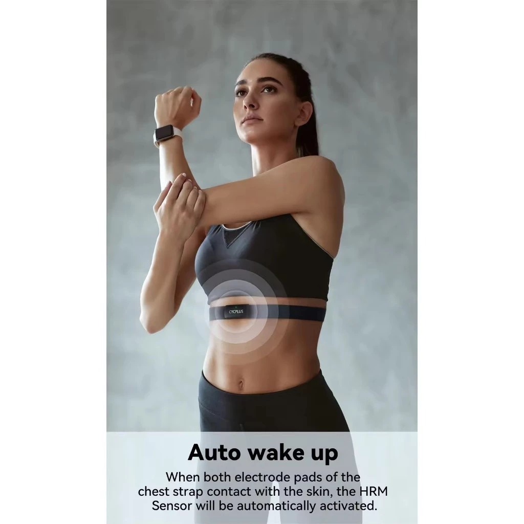 CYCPLUS H2 เซ็นเซอร์วัดอัตราการเต้นหัวใจสายรัดหน้าอก Heart Rate Monitor