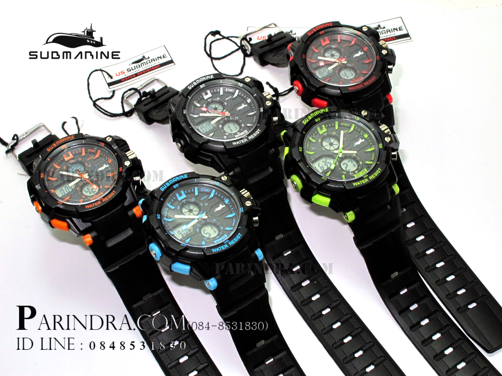 นาฬิกา US submarine Protector รุ่น TP3152L ดำ-ดำ