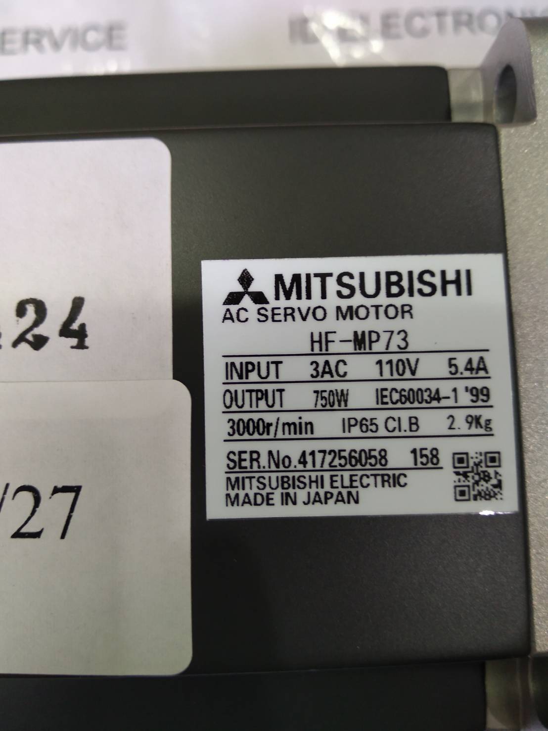 HF-MP73 SERVO MOTOR " MITSUBISHI "