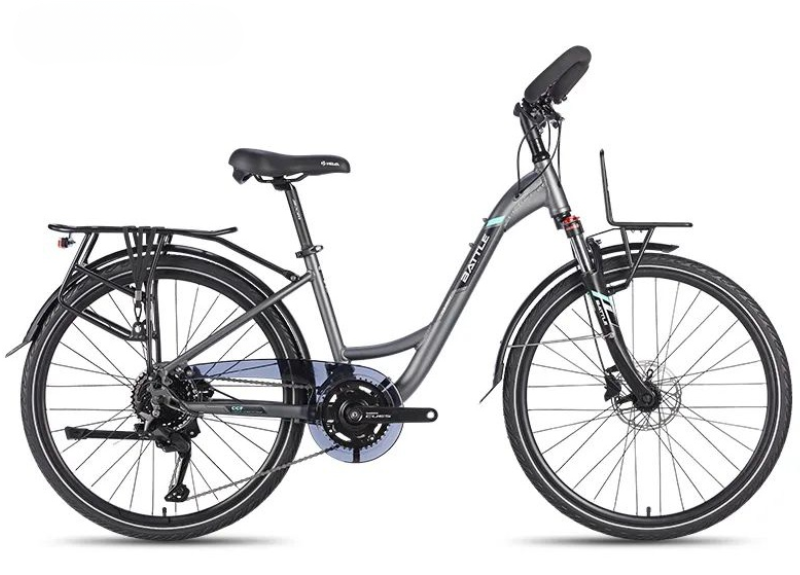 BATTLE Tuoge 300 จักรยานท่องเที่ยว 26 นิ้ว 18 สปีด ดิสก์เบรกน้ำมัน แฮนด์ผีเสื้อ