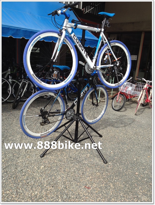 ชั้นโชว์จักรยานแบบ 2 คัน bike display stand 2 bikes ที่แขวนจักรยาน Pioneer, PN2bstand