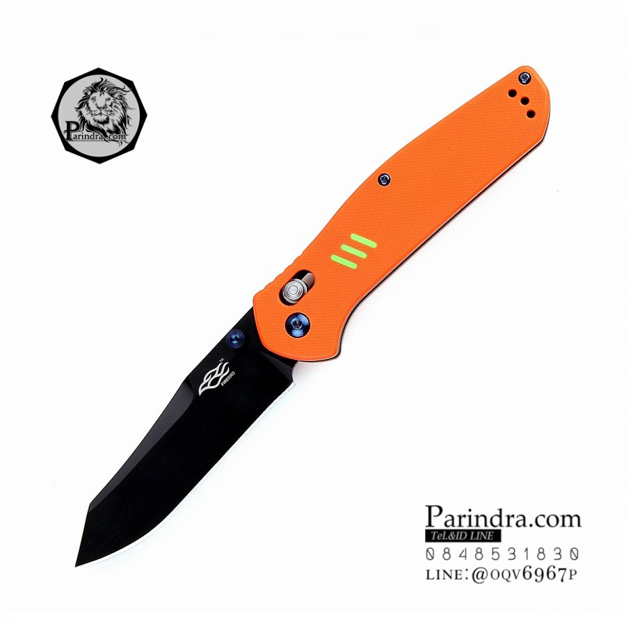 มีดพับ Ganzo รุ่น KNIFE FIREBIRD F7563 OR ด้ามสีส้มใบมีดดำ ของแท้ 100%