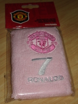 สายรัดข้อมือ ฟุตบอล สโมสรแมนเชสเตอร์ ยูไนเต็ด - #7 RONALDO ใหม่ / MANCHESTER UNITED Football Club Wristband/Sweatband - #7 RONALDO NEW