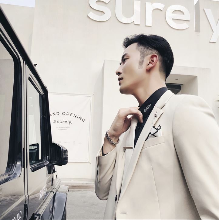 พร้อมเช่า เสื้อสูทชาย สีApricot หล่อเนียบ ทรงสลิม ** เฉพาะ S,M**