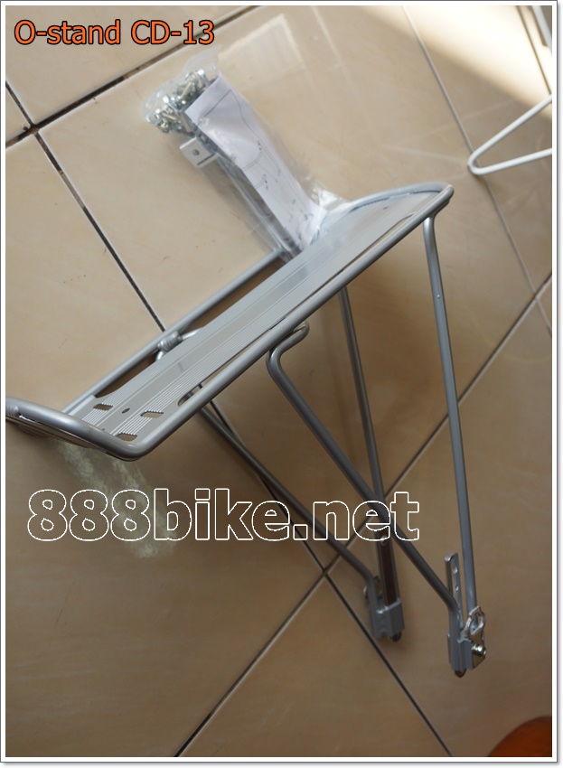 “O-STAND” ตระแกรงท้าย 26”-28",700c TranzX, รุ่นปรับขาได้, สี ดำ สีเงิน ,CD-13